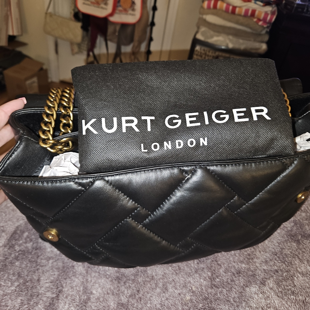 Kurt Geiger Black Quilted Women's Bag
